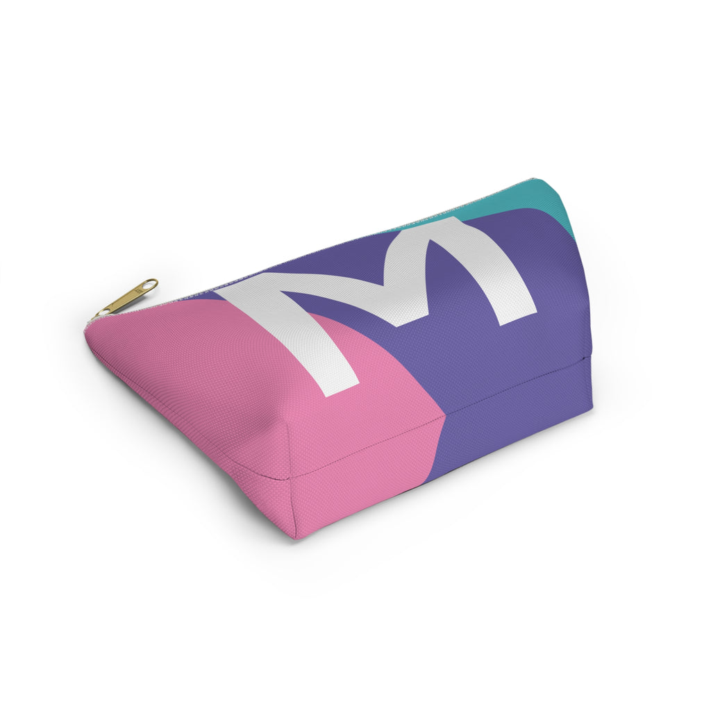 Colorblock Accessory Pouch — Monogram M T-Bottom Cosmetic Bag