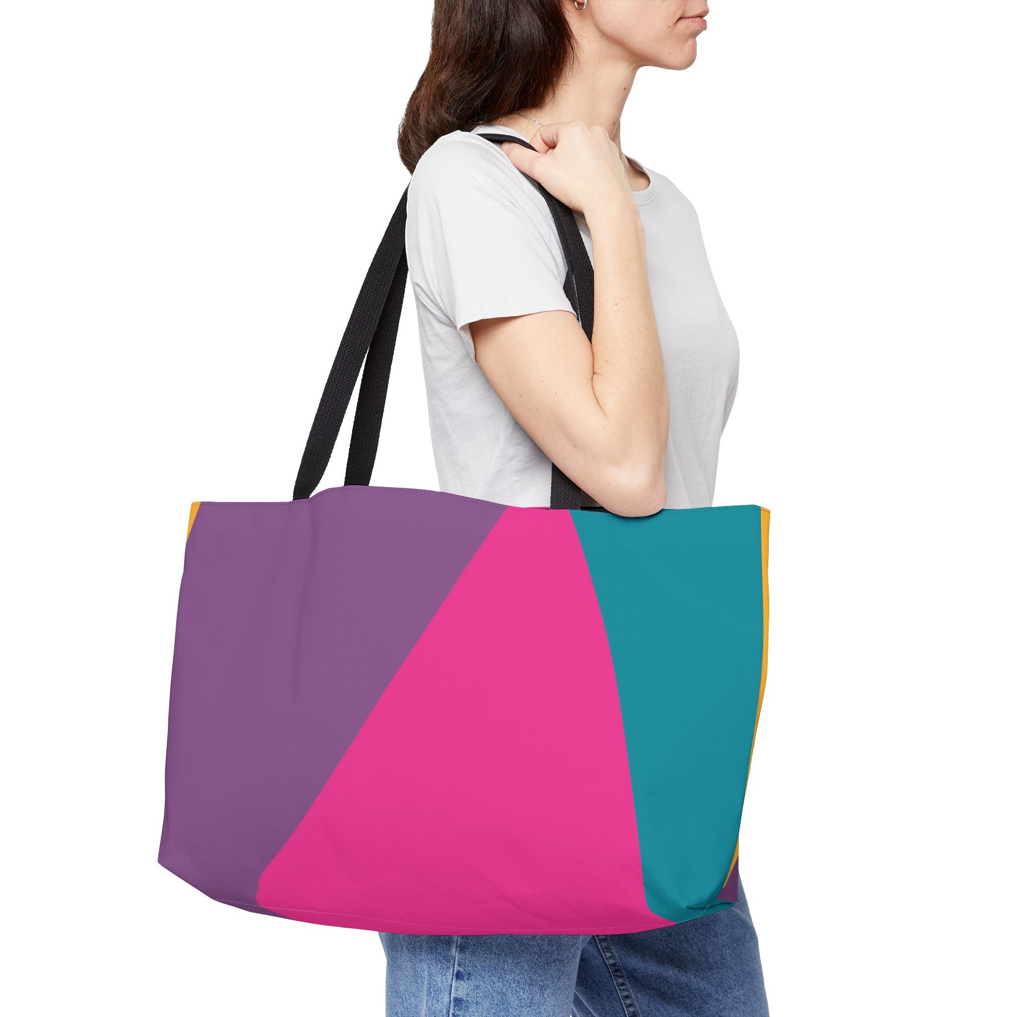 Colorblock Tote Bag