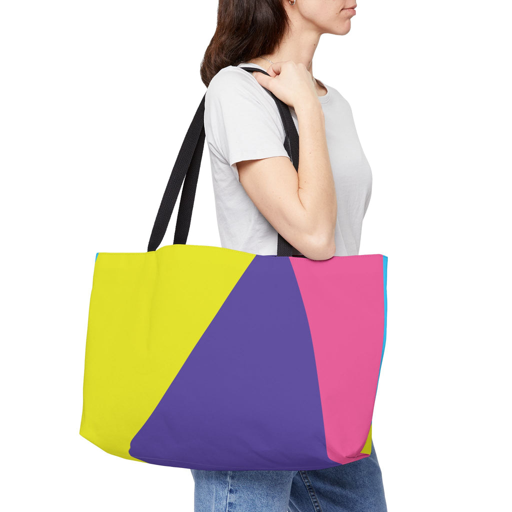 Colorblock Tote Bag