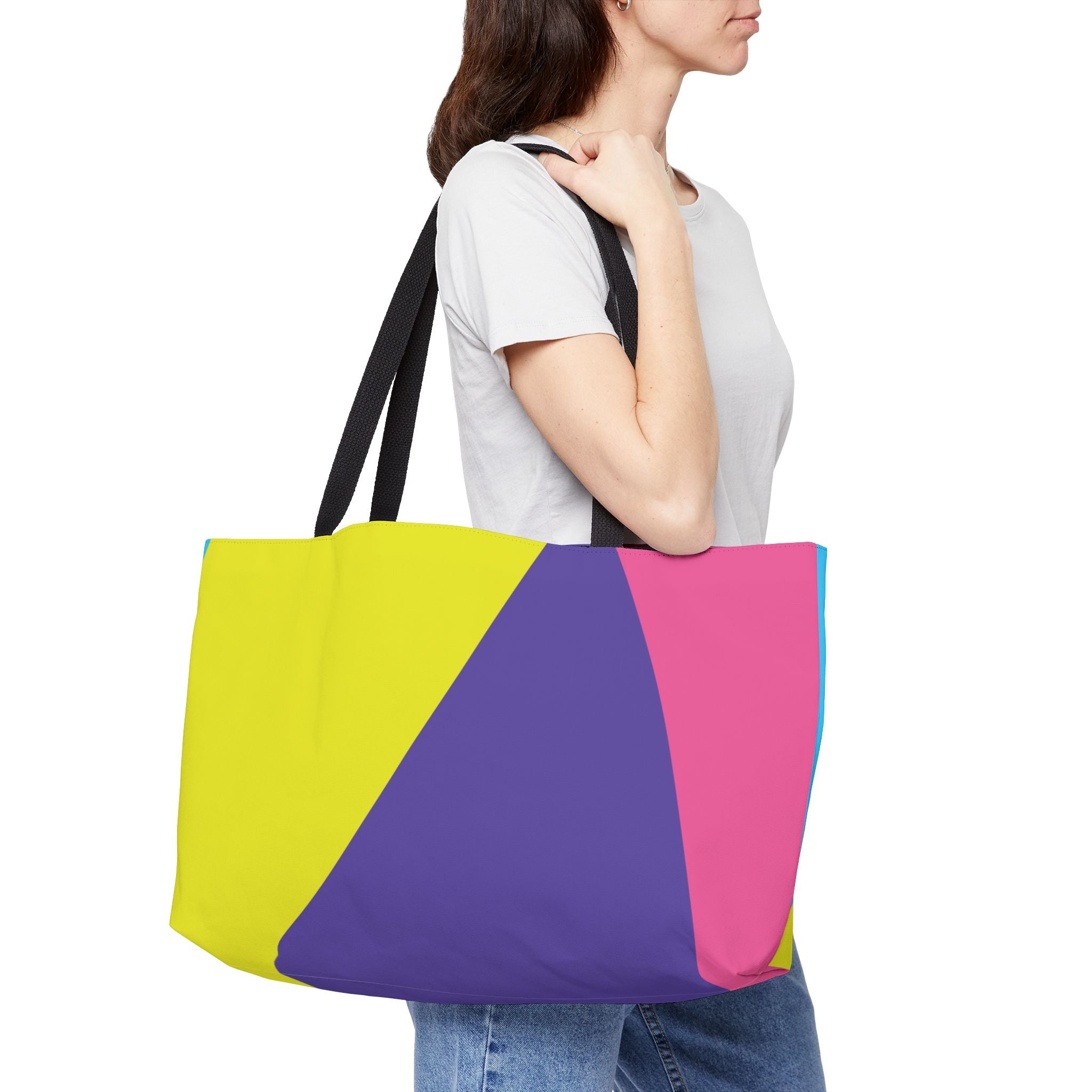 Colorblock Tote Bag