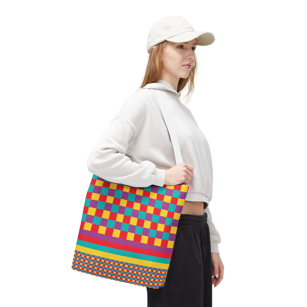 Colorblock Tote Bag