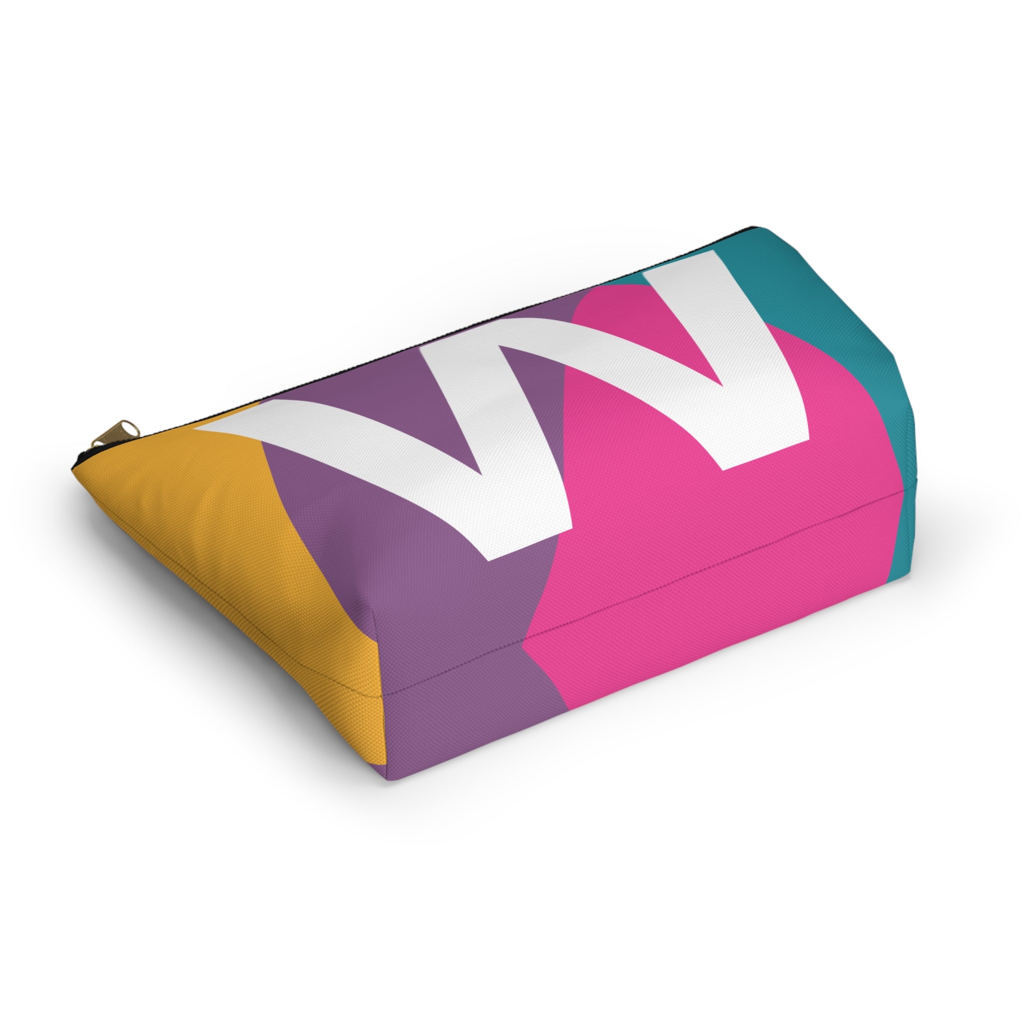Colorblock Accessory Pouch — Monogram W T-Bottom Cosmetic Bag