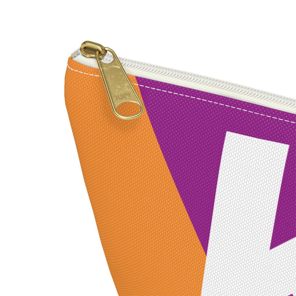 Colorblock Accessory Pouch — Monogram K T-Bottom Cosmetic Bag