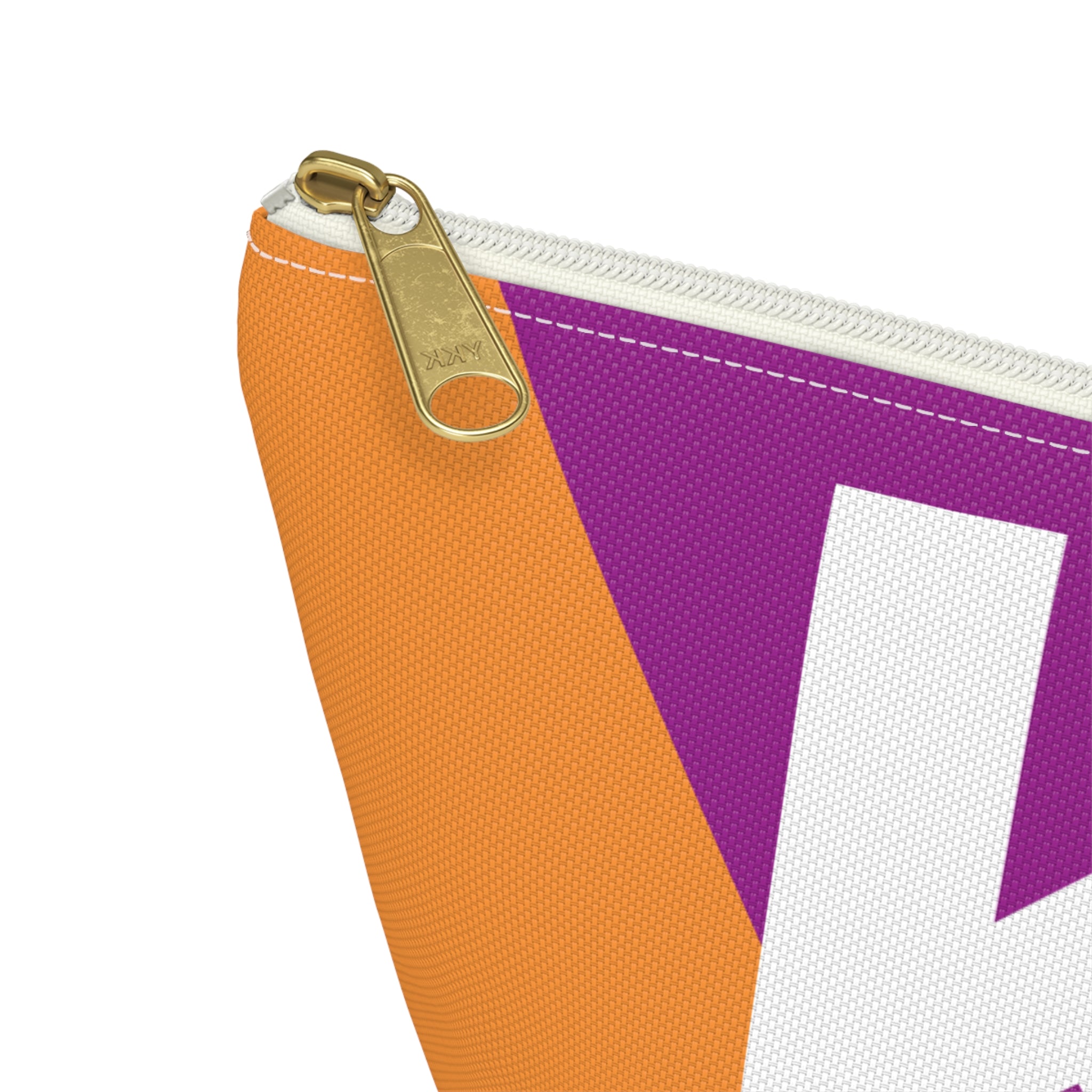 Colorblock Accessory Pouch — Monogram K T-Bottom Cosmetic Bag