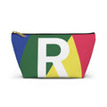 Colorblock Accessory Pouch — Monogram R T-Bottom Cosmetic Bag
