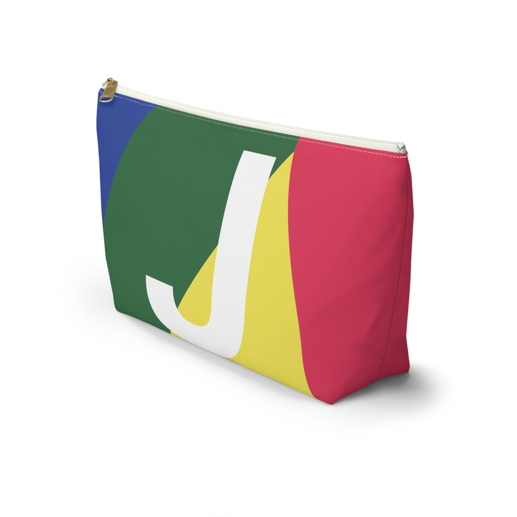 Colorblock Accessory Pouch — Monogram J T-Bottom Cosmetic Bag