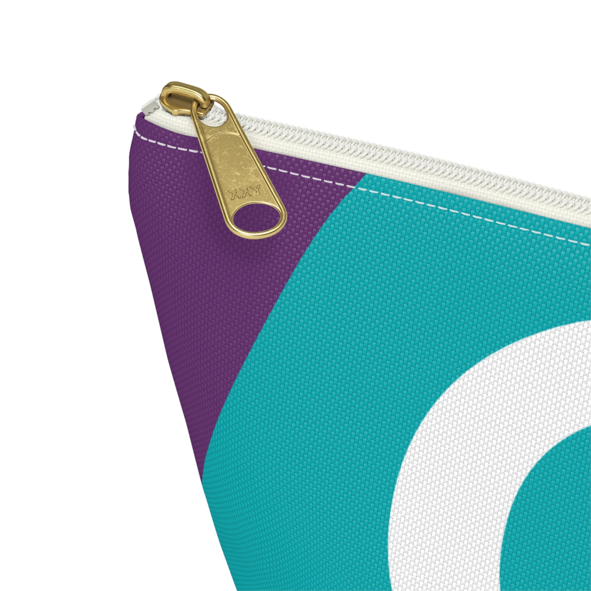 Initials Colorblock Accessory Pouch — Monogram C T-Bottom Cosmetic Bag