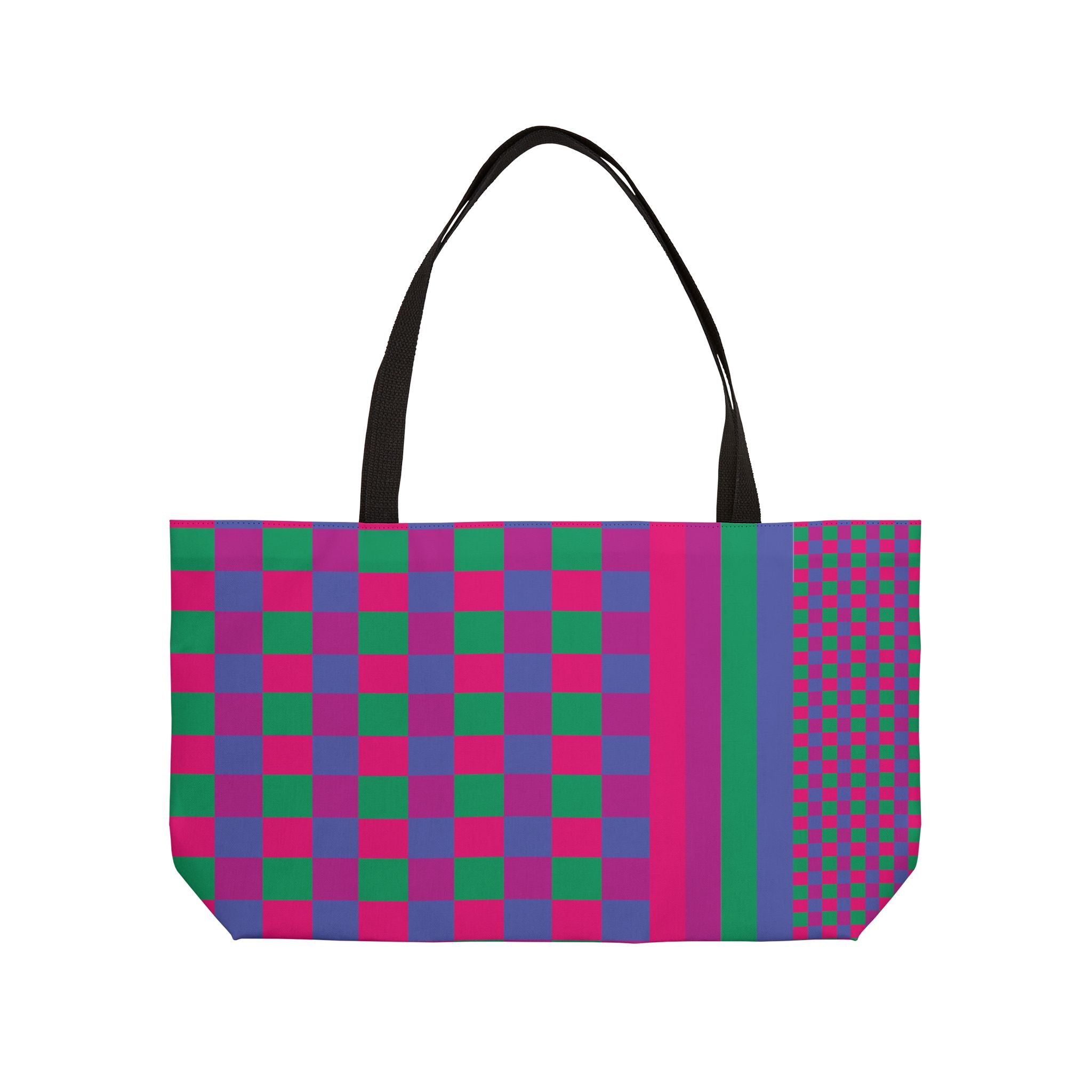 Colorblock Tote Bag