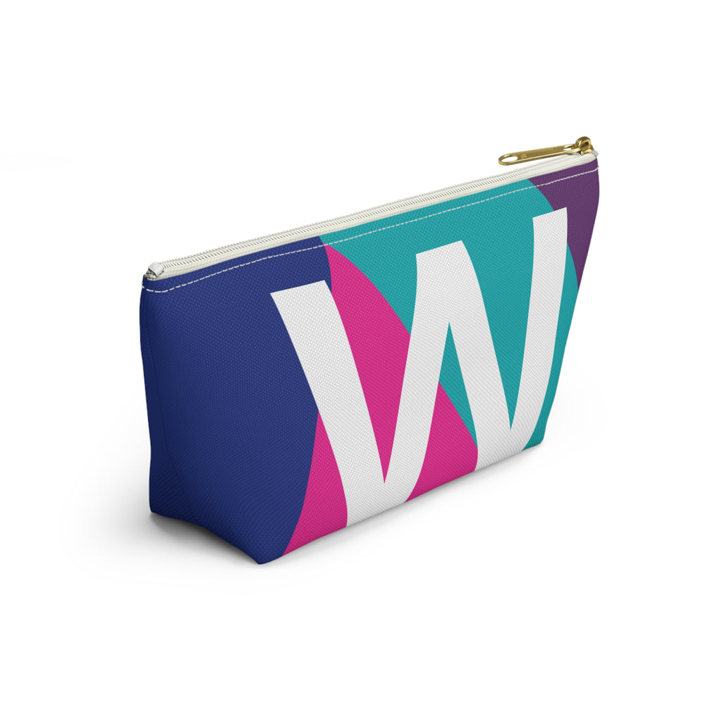 Colorblock Accessory Pouch — Monogram W T-Bottom Cosmetic Bag