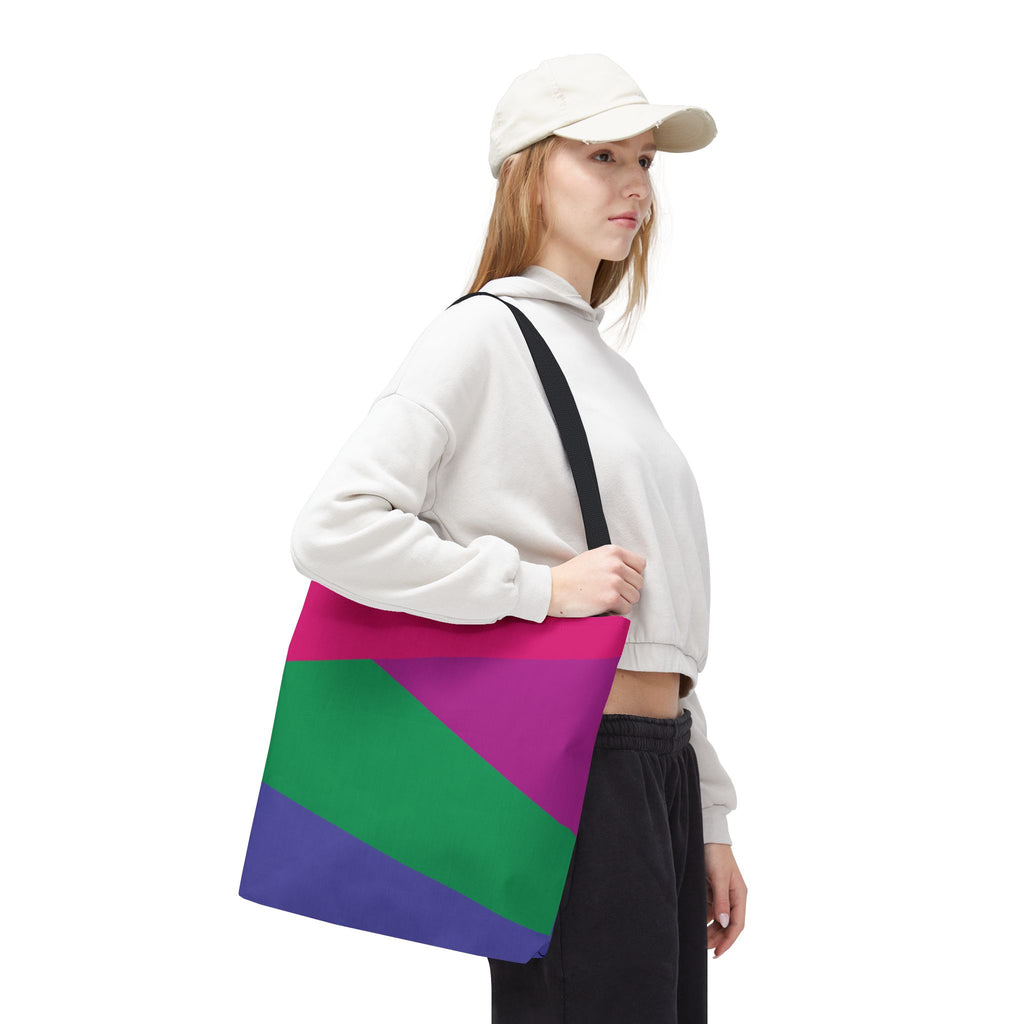 Colorblock Tote Bag