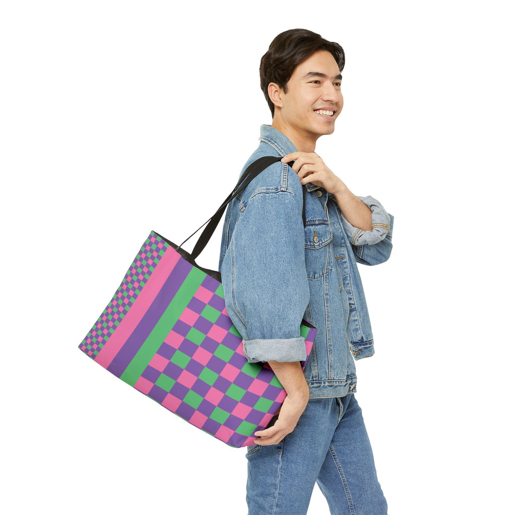 Colorblock Tote Bag