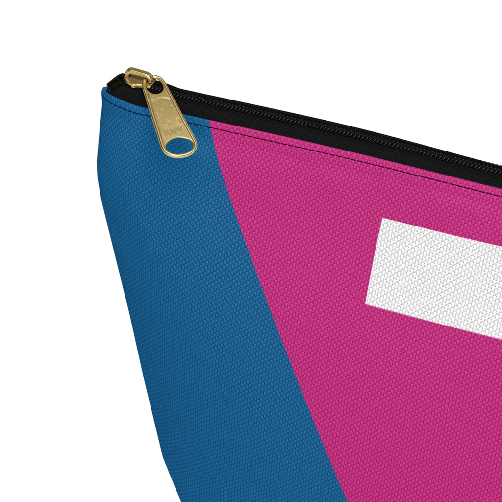 Initials Colorblock Accessory Pouch — Monogram T T-Bottom Cosmetic Bag
