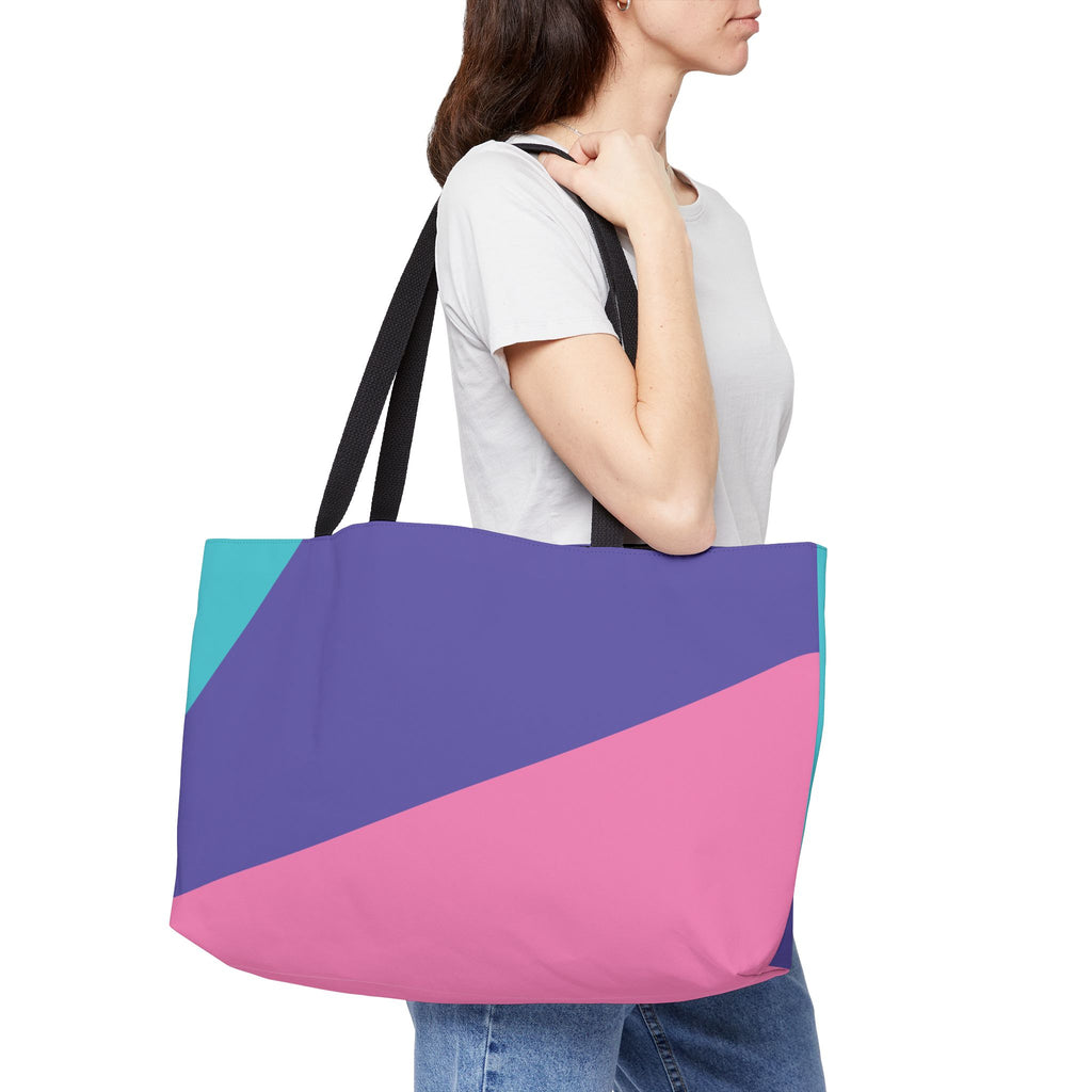 Colorblock Tote Bag