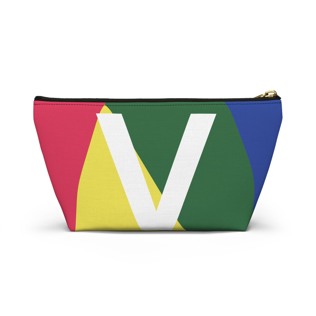 Colorblock Accessory Pouch — Monogram V T-Bottom Cosmetic Bag