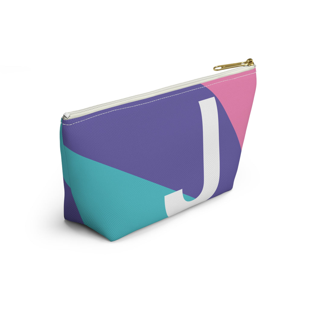 Colorblock Accessory Pouch — Monogram J T-Bottom Cosmetic Bag