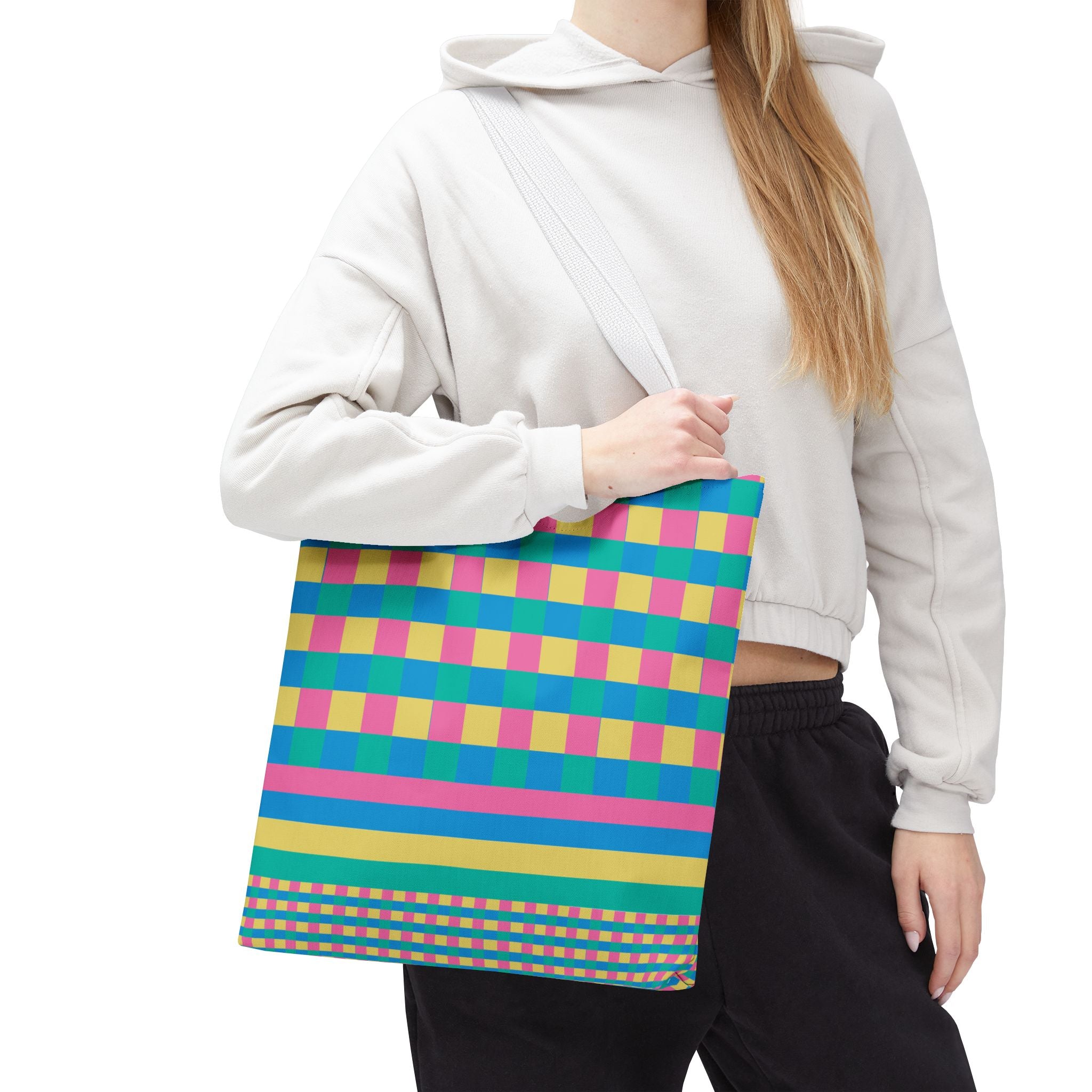 Colorblock Tote Bag