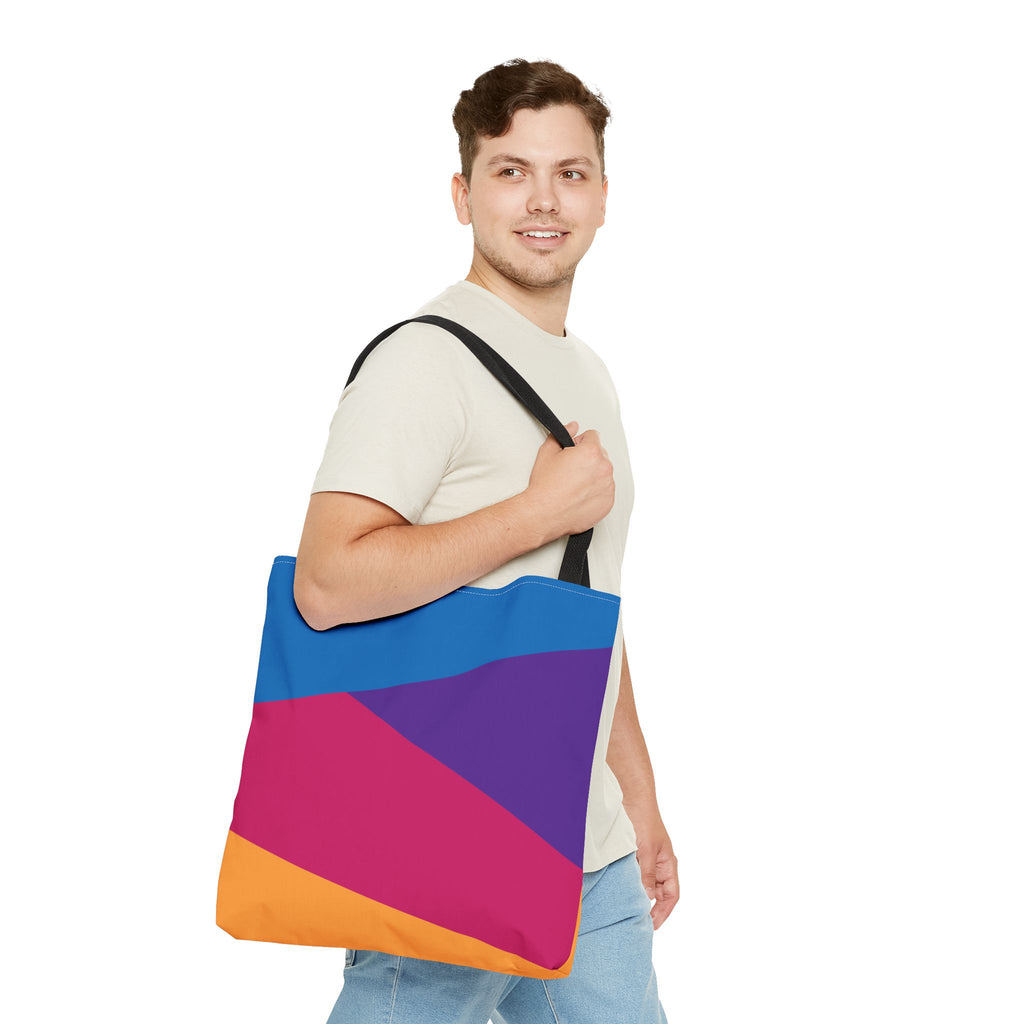 Colorblock Tote Bag