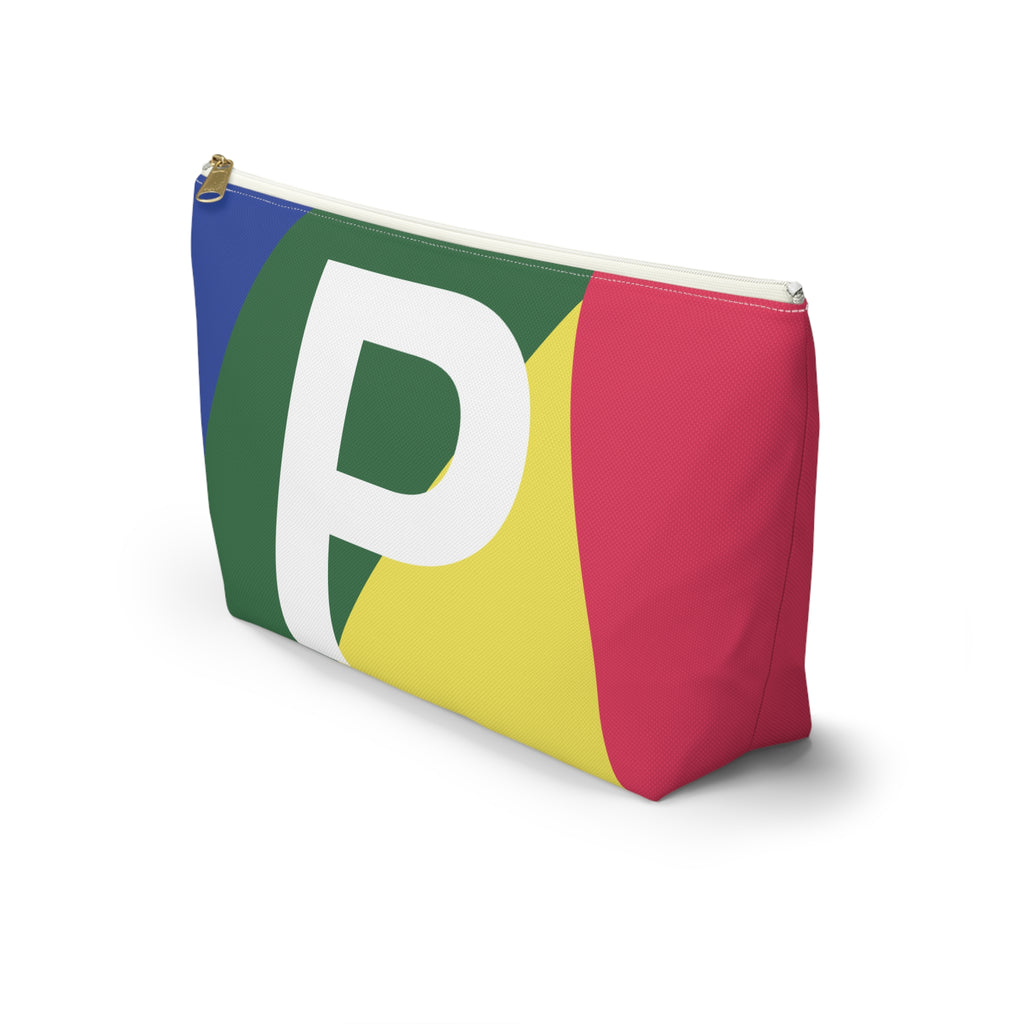 Colorblock Accessory Pouch — Monogram P T-Bottom Cosmetic Bag