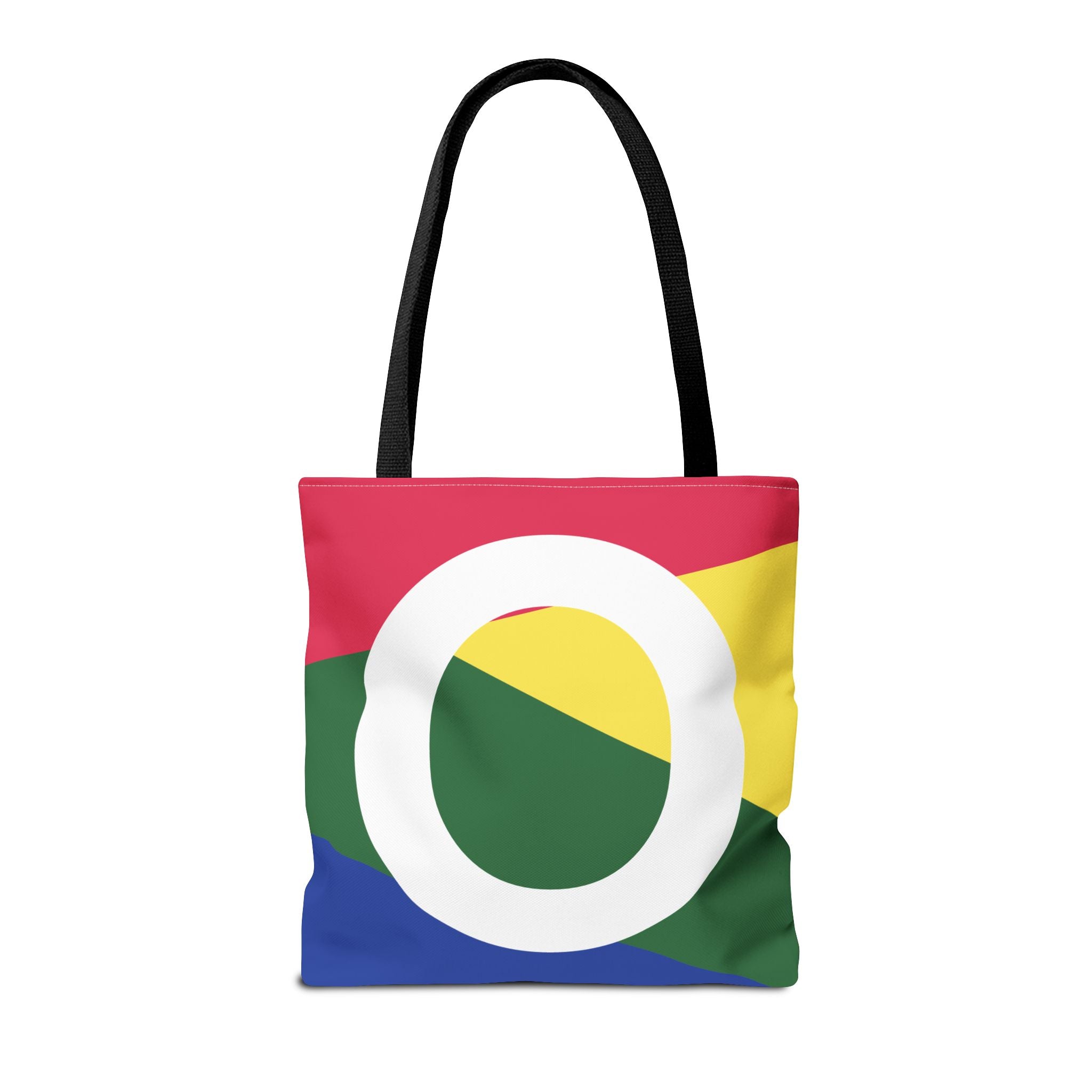 Monogram 'O' Colorblock Tote Bag — Personalized Initial O Shoulder Tote