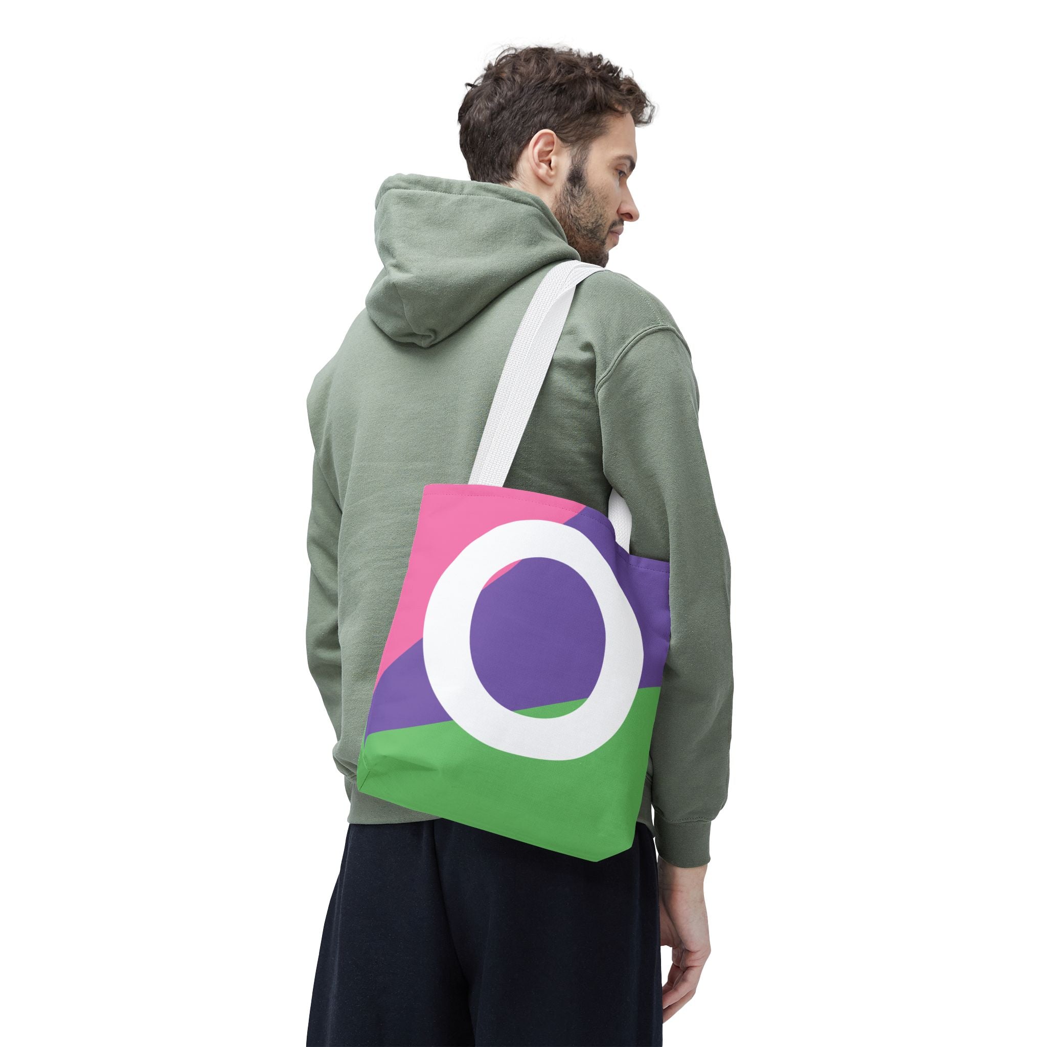 Monogram 'O' Colorblock Tote Bag — Personalized Initial O Shoulder Tote