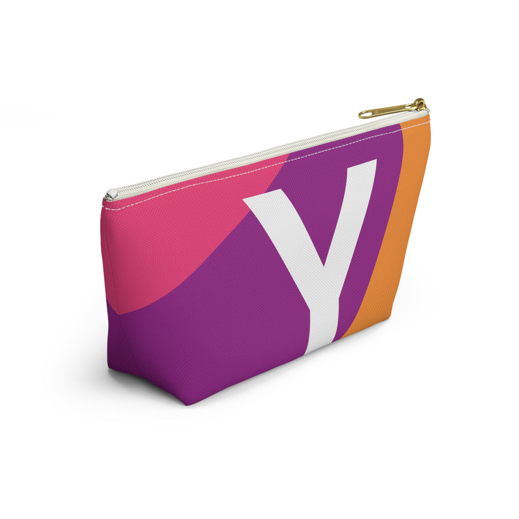 Colorblock Accessory Pouch — Monogram Y T-Bottom Cosmetic Bag