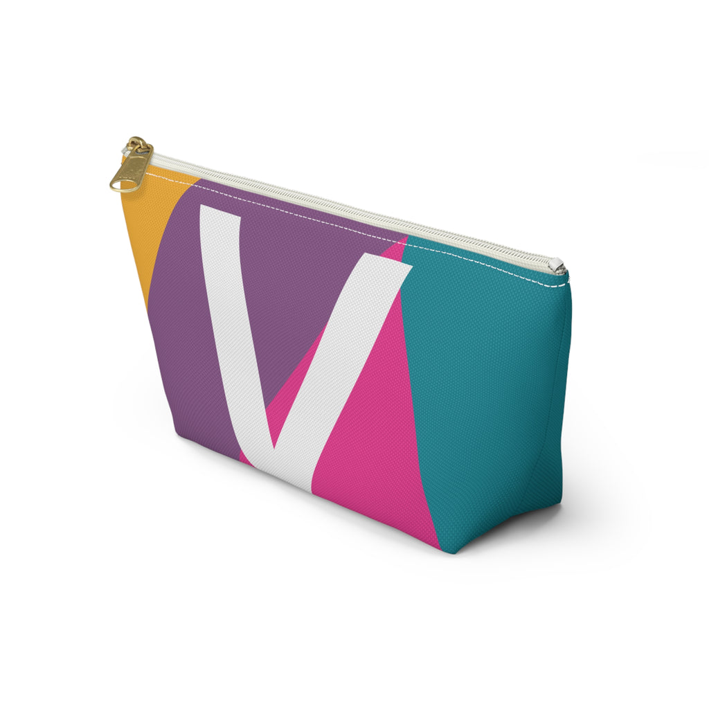 Colorblock Accessory Pouch — Monogram V T-Bottom Cosmetic Bag