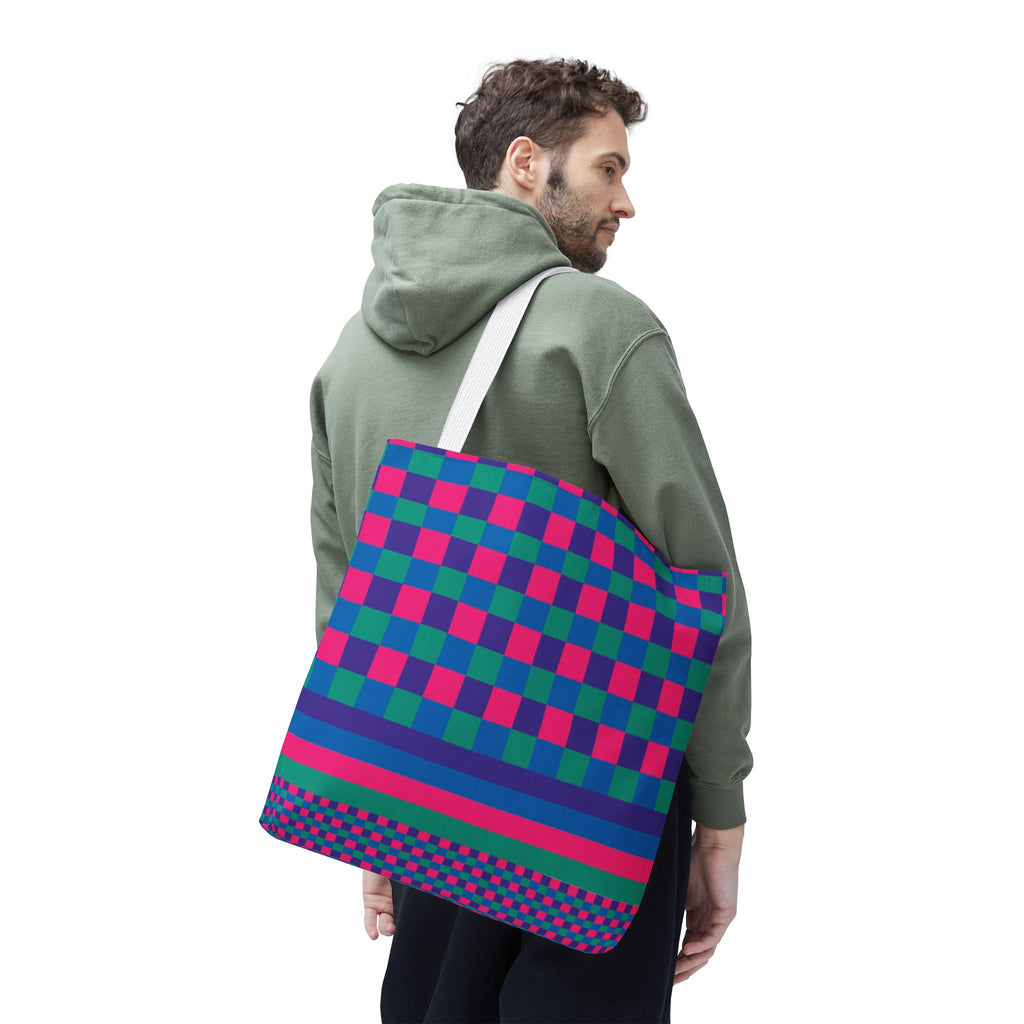 Colorblock Tote Bag