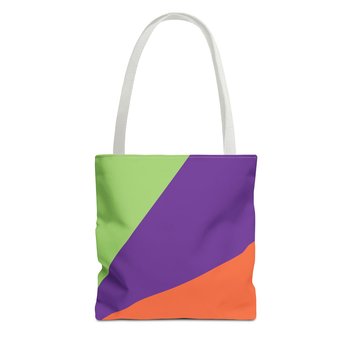 Retro 80s & 90s Inspired Color Block Tote Bag | Stylish Everyday Canvas Shoulder Bag