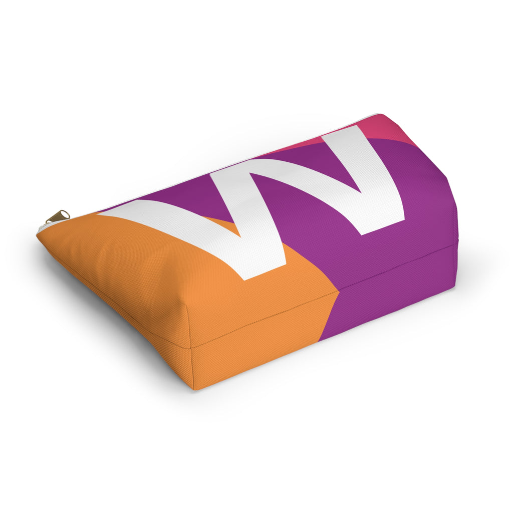 Colorblock Accessory Pouch — Monogram W T-Bottom Cosmetic Bag