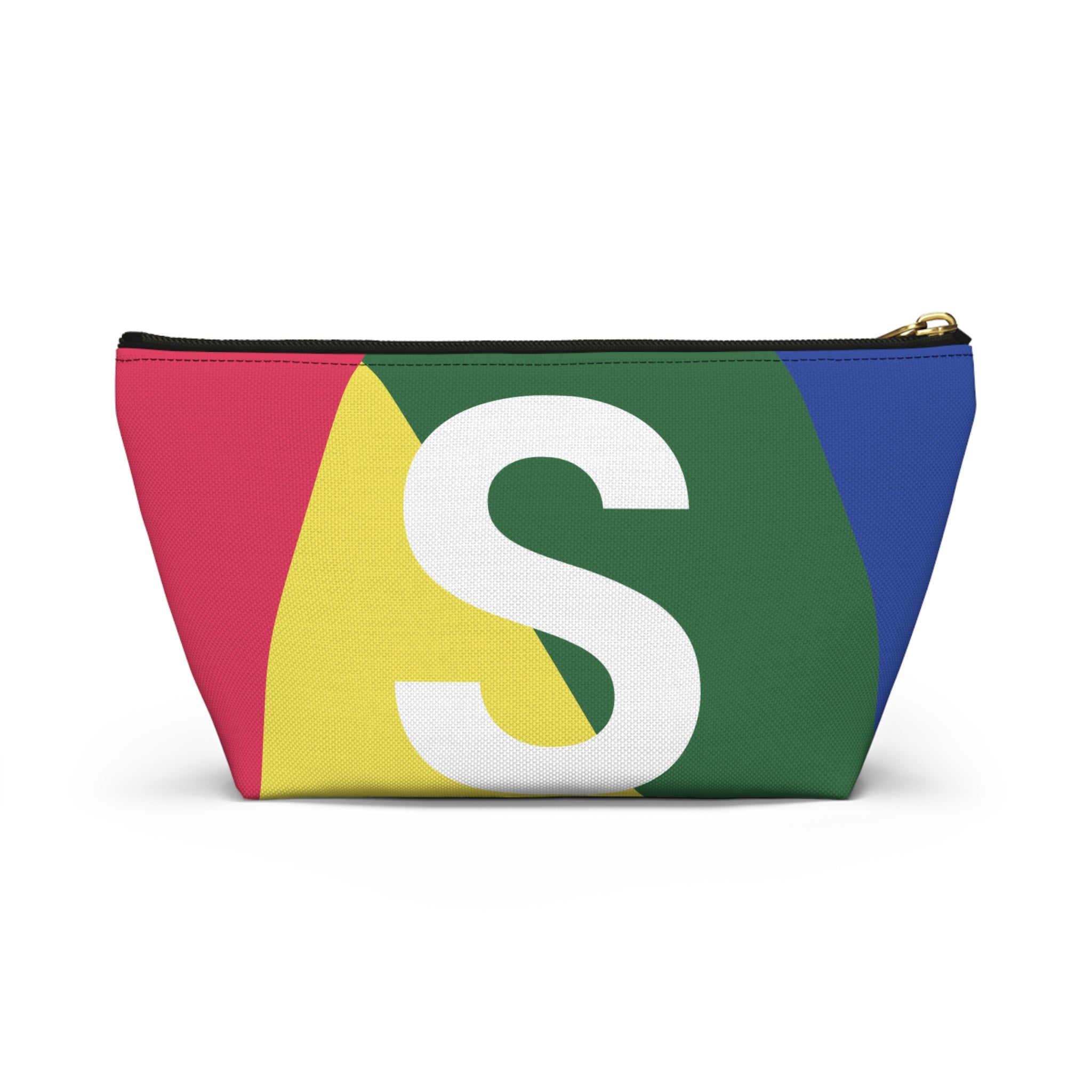 Colorblock Accessory Pouch — Monogram S T-Bottom Cosmetic Bag