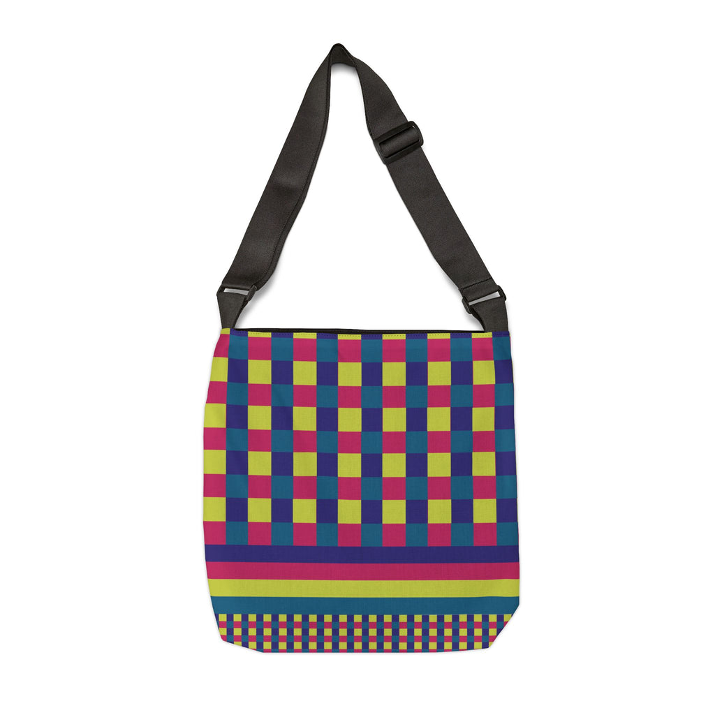 Colorblock Geometric Tote Bag