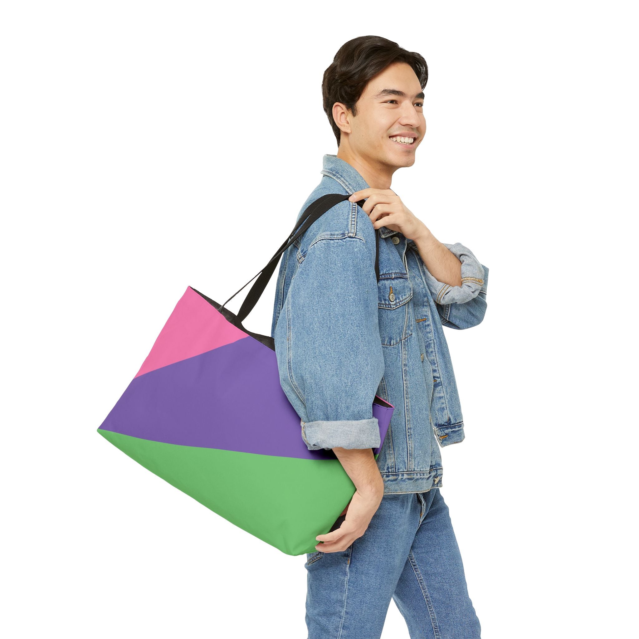 Colorblock Tote Bag