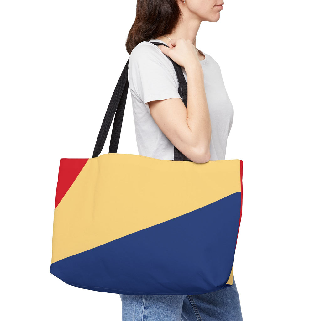 Colorblock Tote Bag