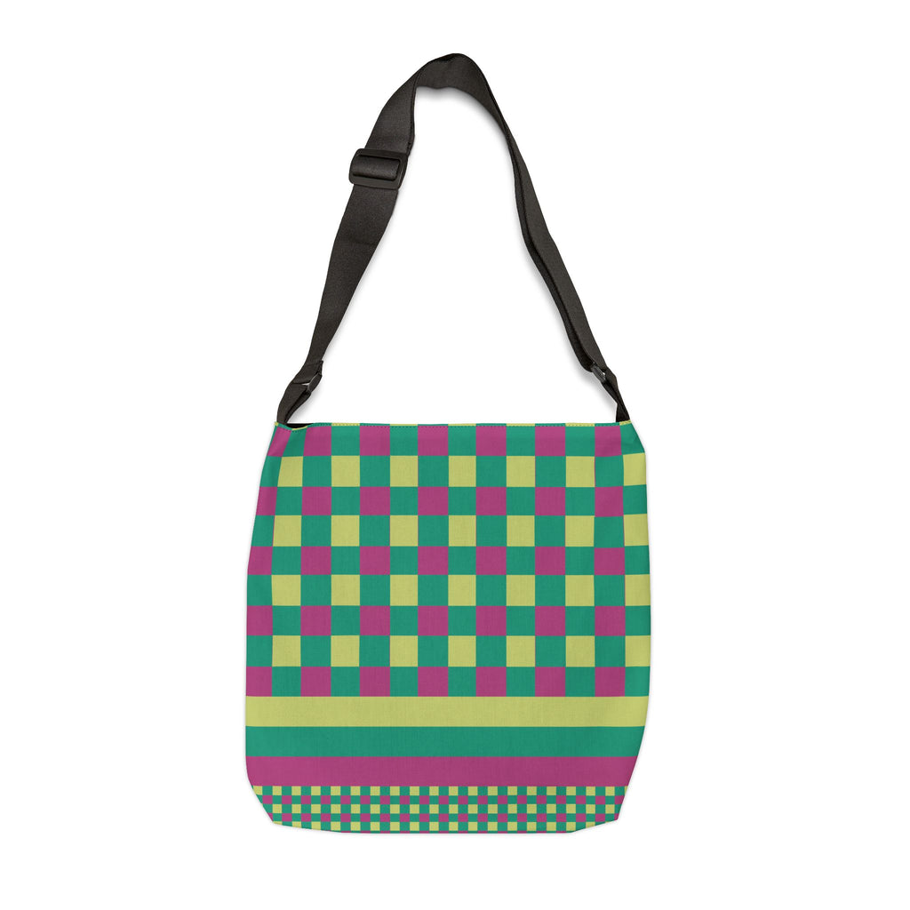 Colorblock Geometric Tote Bag
