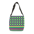Colorblock Geometric Tote Bag