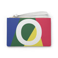 Monogram 'O' Colorblock Clutch Bag — Bold Geometric Wristlet for Everyday & Gifts