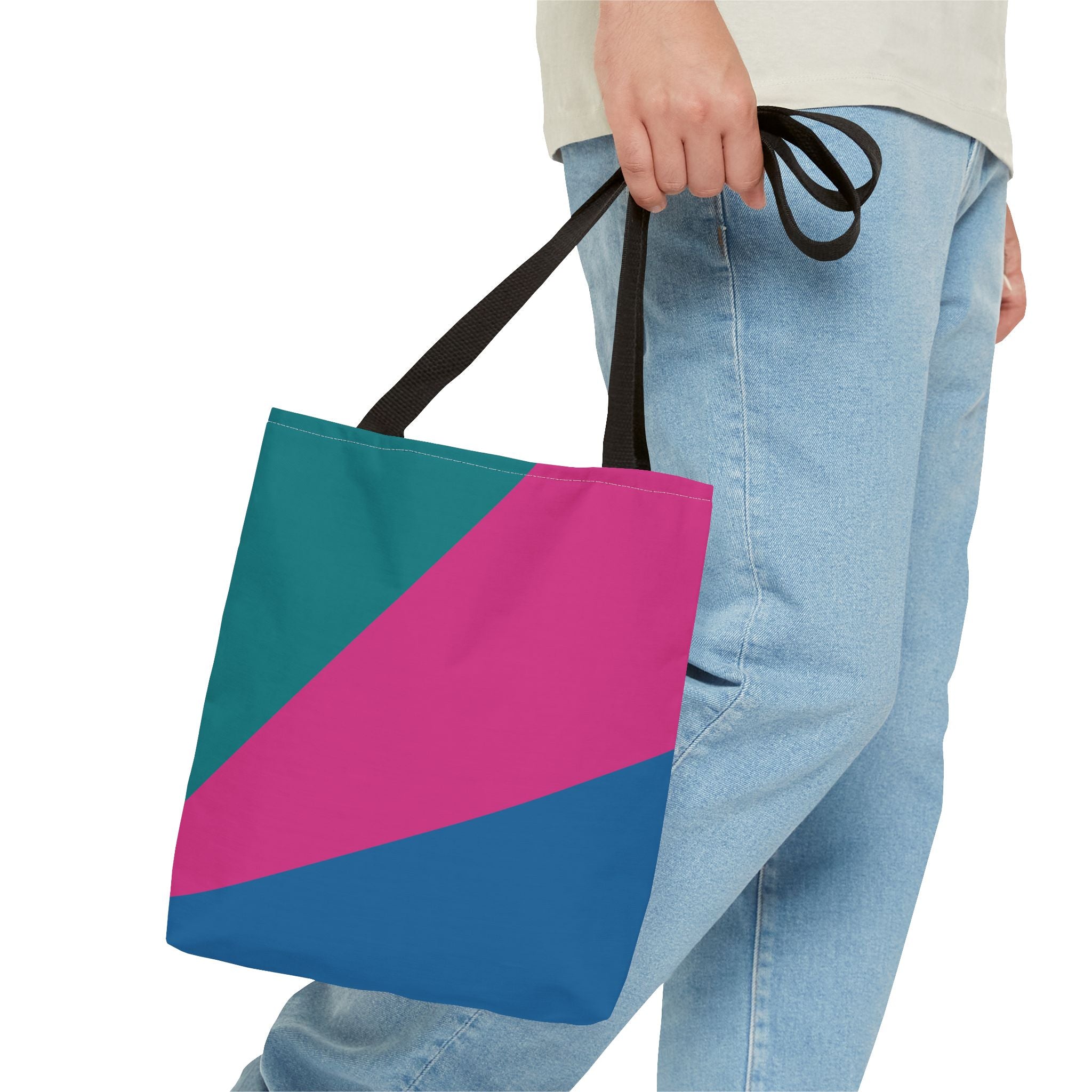 Colorblock Tote Bag