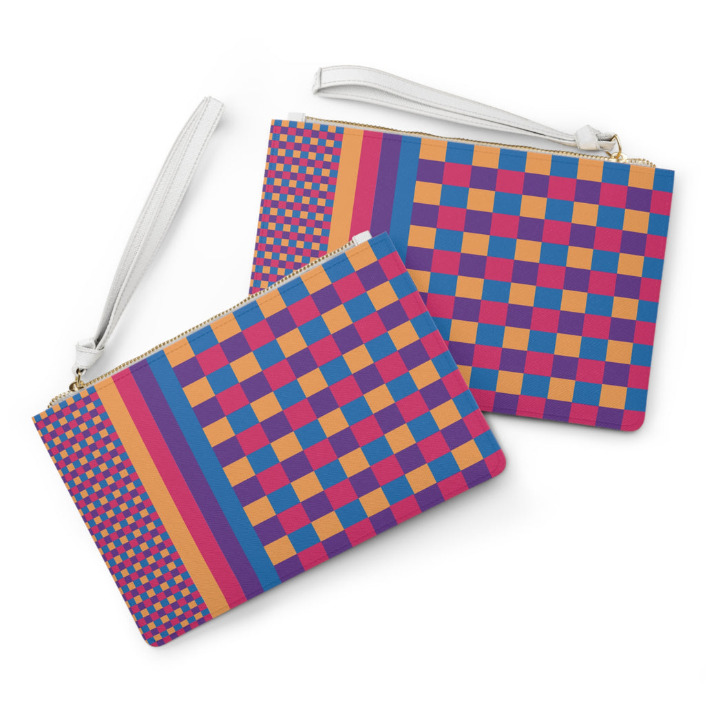 Colorblock Clutch Bag