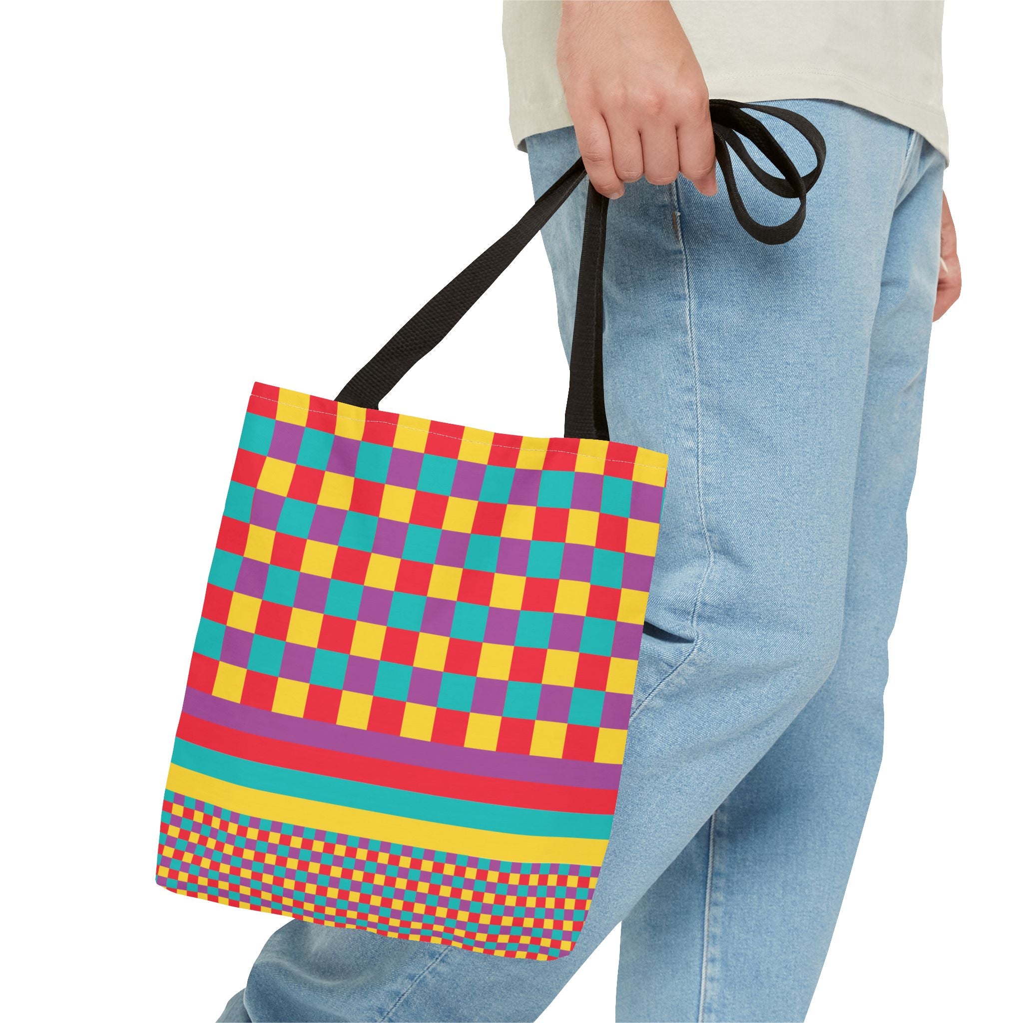 Colorblock Tote Bag