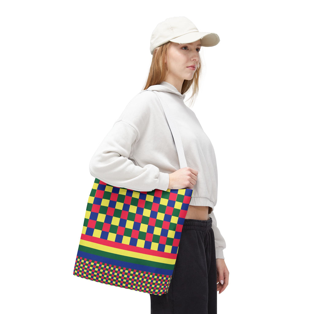 Colorblock Tote Bag