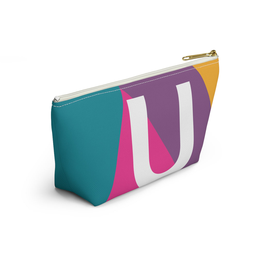 Colorblock Accessory Pouch — Monogram U T-Bottom Cosmetic Bag