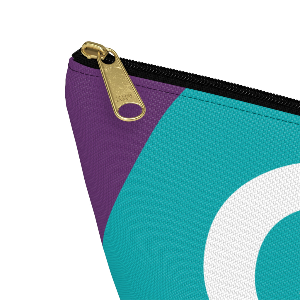 Colorblock Accessory Pouch — Monogram Q T-Bottom Cosmetic Bag