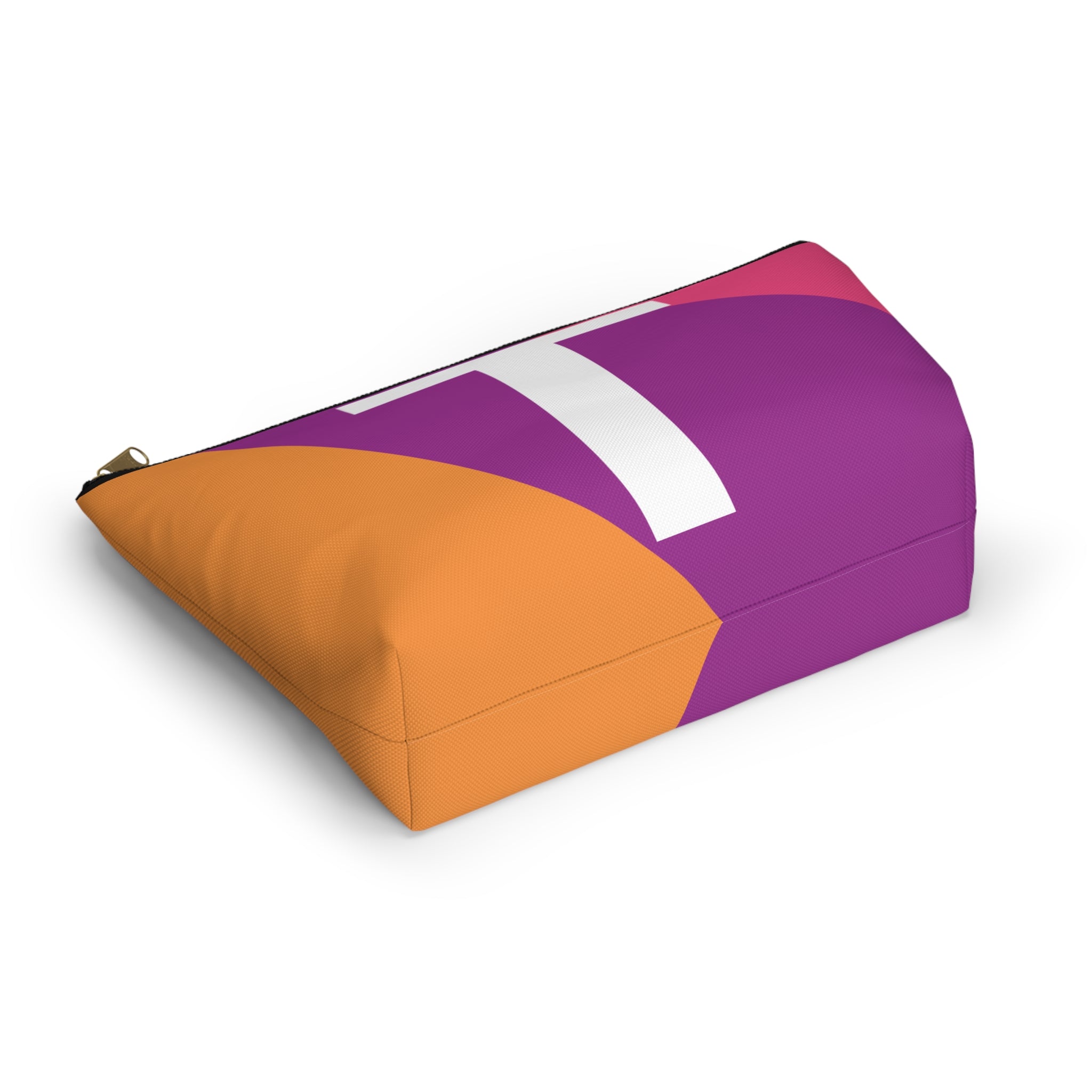 Colorblock Accessory Pouch — Monogram T T-Bottom Cosmetic Bag