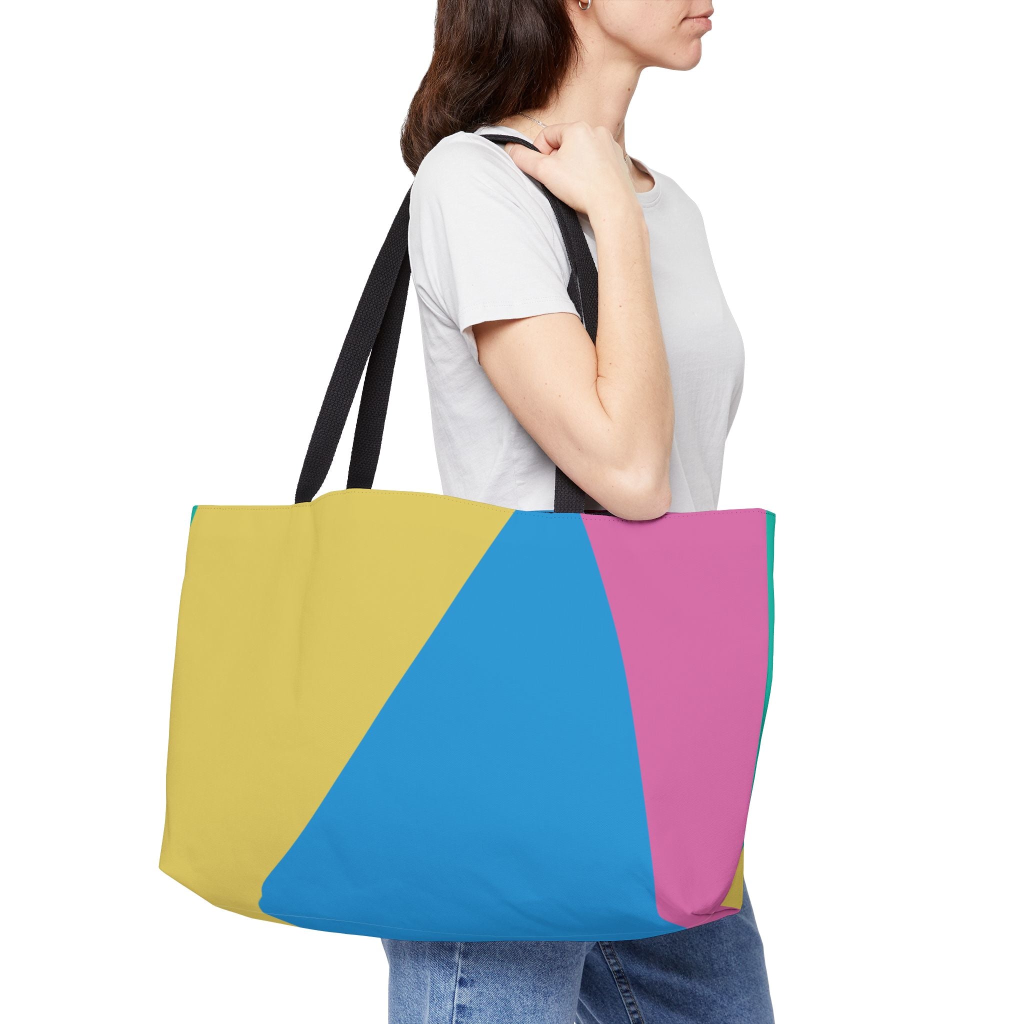 Colorblock Tote Bag