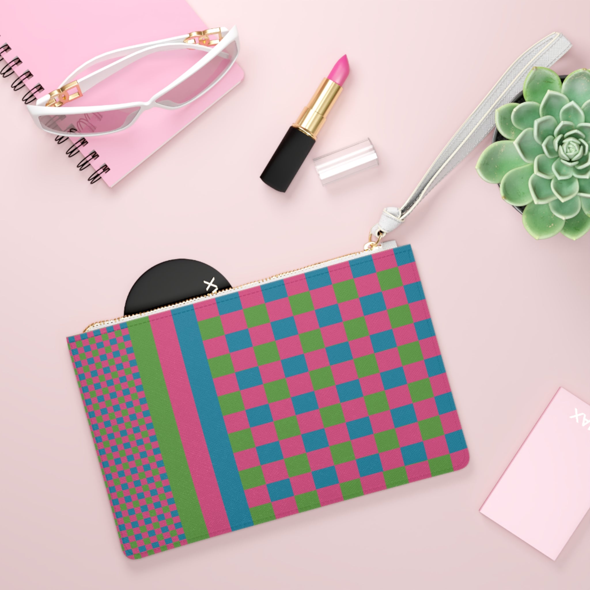 Colorblock Clutch Bag