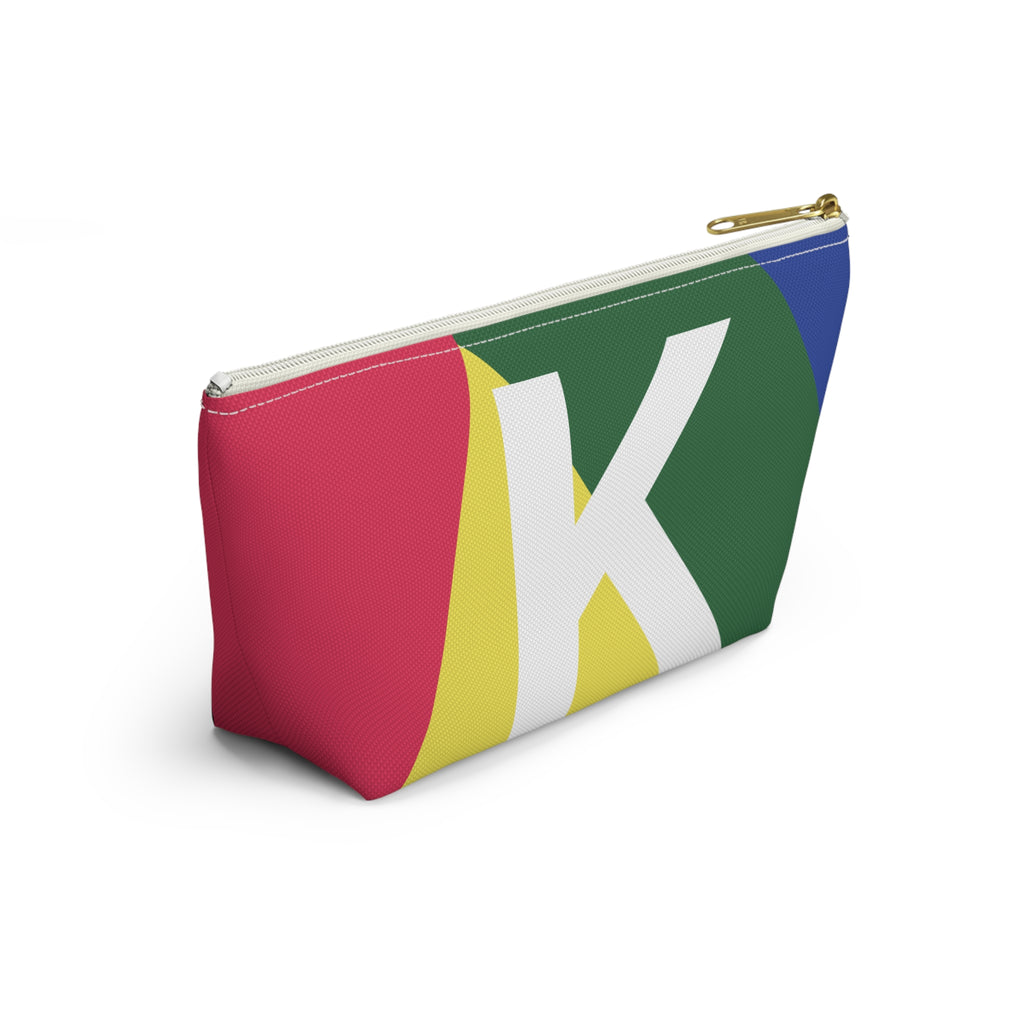 Colorblock Accessory Pouch — Monogram K T-Bottom Cosmetic Bag