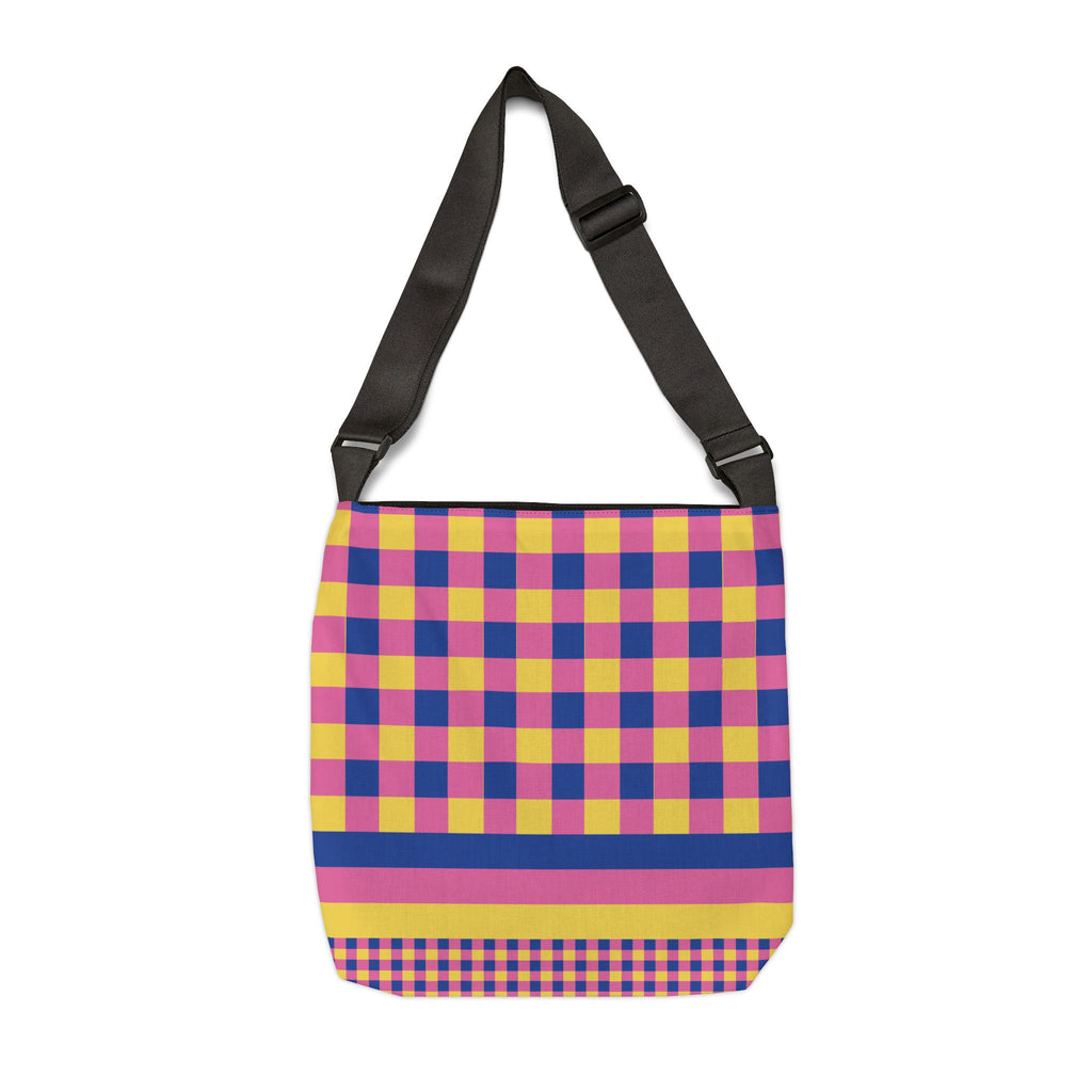 Colorblock Geometric Tote Bag