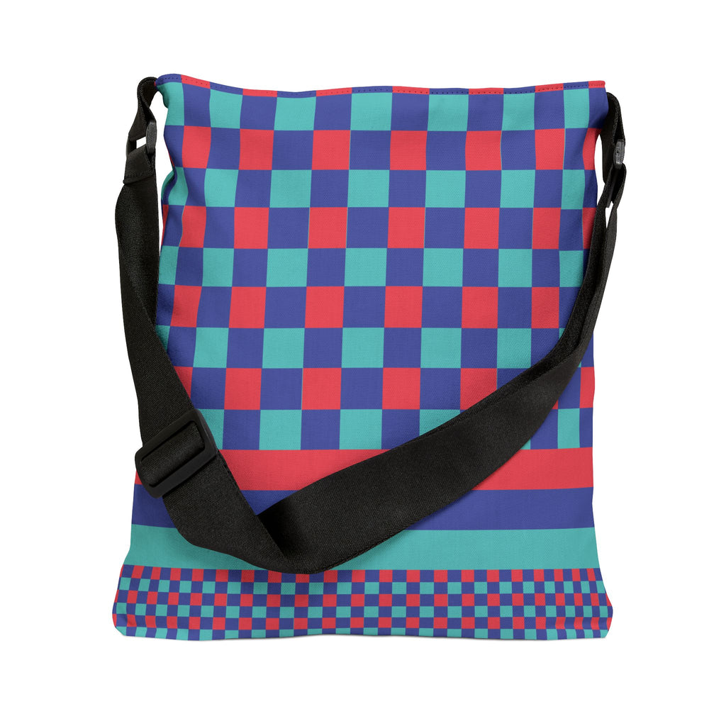 Colorblock Geometric Tote Bag