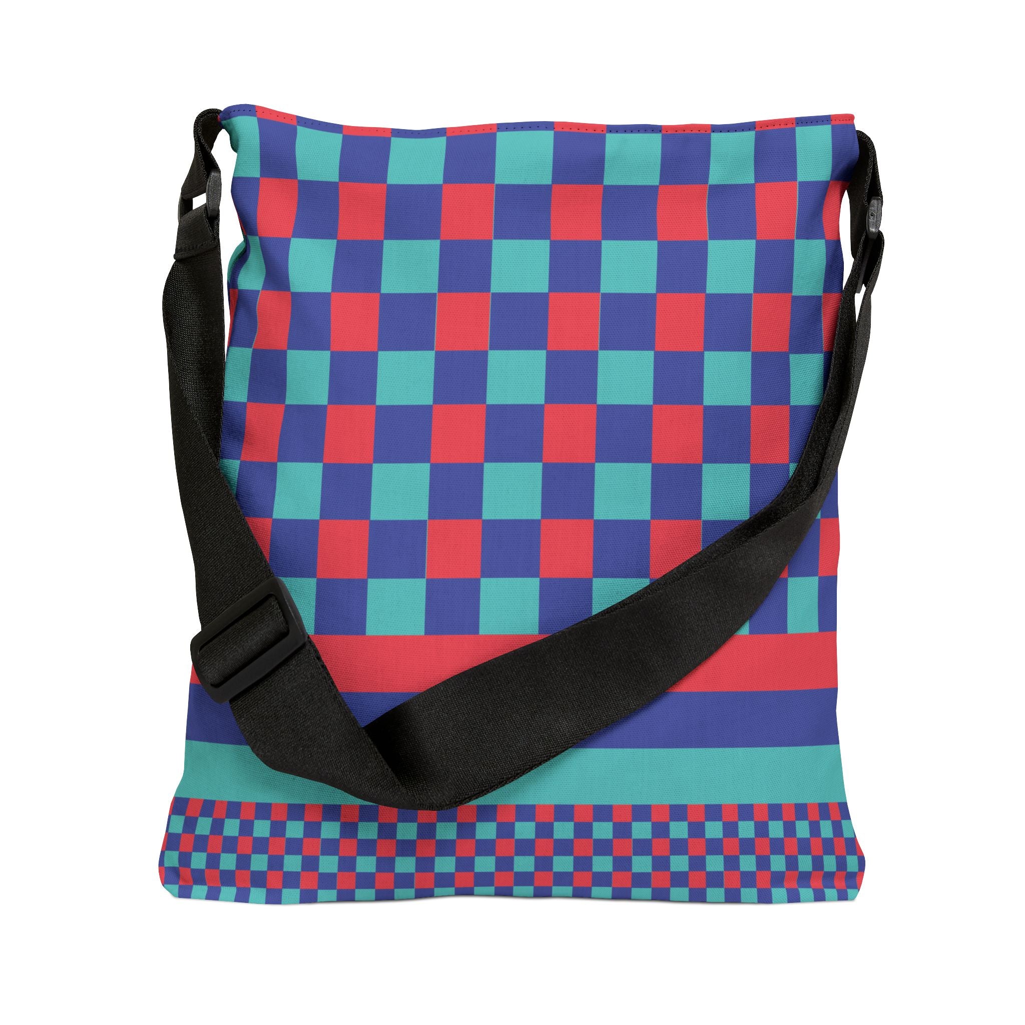 Colorblock Geometric Tote Bag