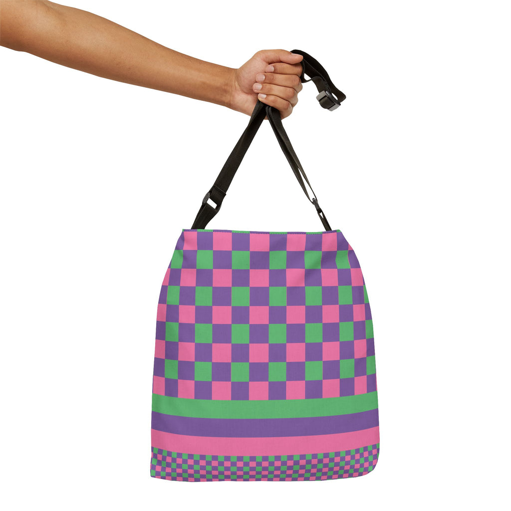 Colorblock Geometric Tote Bag
